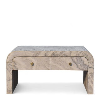 Mid-Century Modern Rectangular Coffee Table in Solid Wood