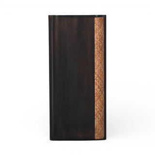 Havana Rattan Chest of Drawers Herringbone Weave Fluted Sides Mocha Natural Rattan