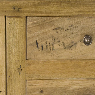 Thresher Large Sideboard with Four Drawers and Cupboards in Distressed Oak Finish