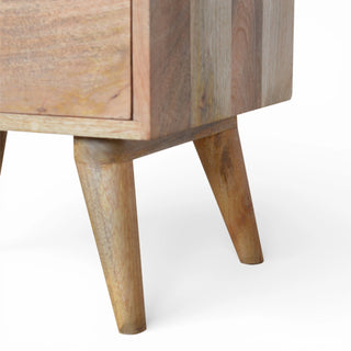 Bone Inlay Bedside Table Dot Gallery Back Three Drawer