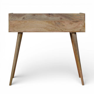 Bone Inlay Console Table Dot Gallery Back Dark Wood