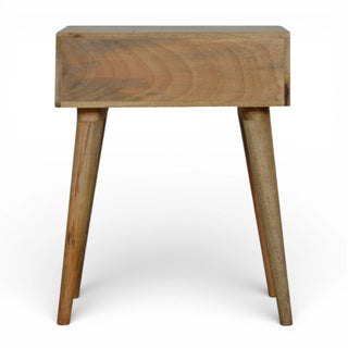 Bone Inlay Bedside Table | Single Drawer | Solid Mango Wood