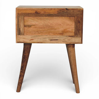 Edessa Bone Inlay Bedside Table | 2-Drawer | Solid Mango Wood