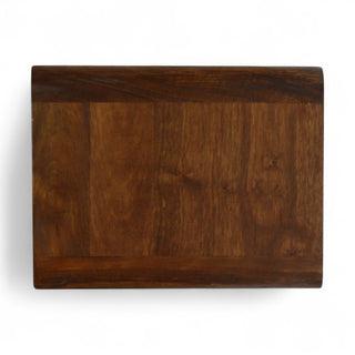 Mid-Century Floating Nightstand | Curved Chestnut Design