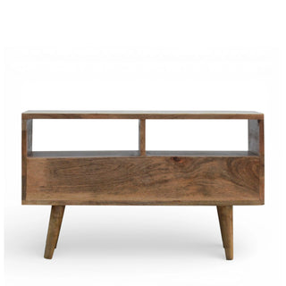 Bone Inlay Media Unit Floral Grey