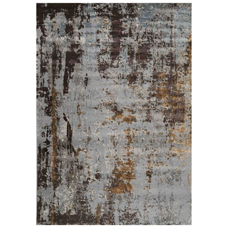 Ranu Abstract Rug | Hand-Knotted Silk & Wool