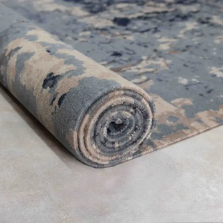 Ratauna Abstract Rug | Hand-Knotted Silk & Wool