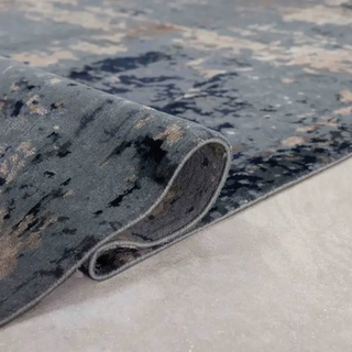 Ratauna Abstract Rug | Hand-Knotted Silk & Wool