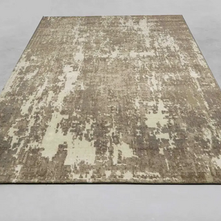 Visla Abstract Rug | Hand-Knotted Wool, Nettle & Silk