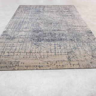 Webster Abstract Rug | Hand-Knotted Silk & Wool