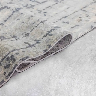 Webster Abstract Rug | Hand-Knotted Silk & Wool