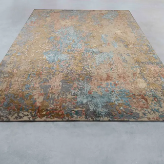 Boryn Abstract Rug | Hand-Knotted Silk & Wool
