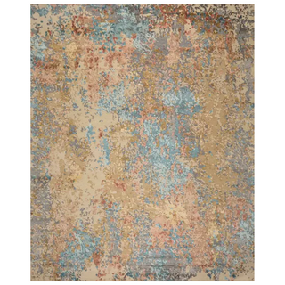 Boryn Abstract Rug | Hand-Knotted Silk & Wool