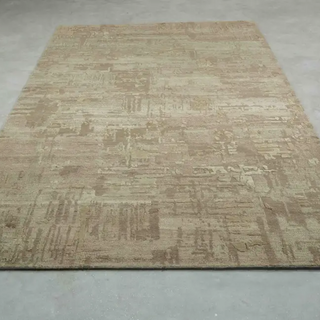 Intrigue Abstract Rug | Hand-Knotted Nettle, Wool & Silk