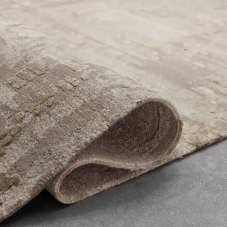 Intrigue Abstract Rug | Hand-Knotted Nettle, Wool & Silk