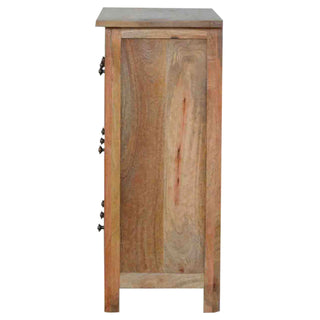 Banke Bathroom Storage Cabinet Nine-Drawer Apothecary Grid Rustic Natural Oak