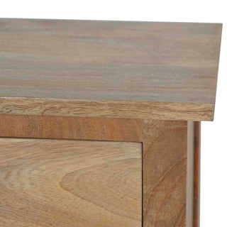 Mercer Bathroom Storage Cabinet Natural Oak Drawer Twin-Door Russet Grain Compact