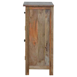 Mercer Bathroom Storage Cabinet Natural Oak Drawer Twin-Door Russet Grain Compact