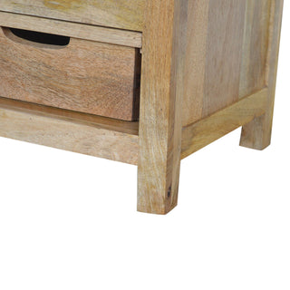 Cello Drinks Cabinet Wine Rack Grid With Drawers Natural Oak