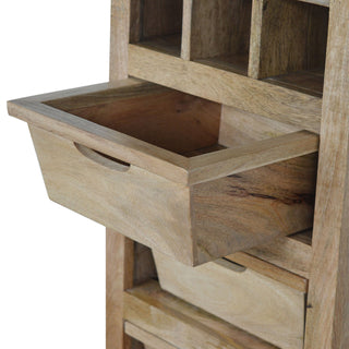 Cello Drinks Cabinet Wine Rack Grid With Drawers Natural Oak