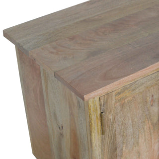 Tallo Media Unit Chestnut Finish Tall Open Shelving Plinth Base