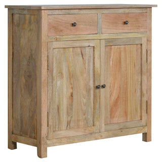 Ashgrove Sideboard Cabinet with Two Drawers and Panelled Cupboards in Bleached Oak Finish