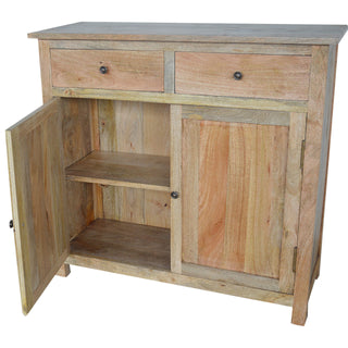 Ashgrove Sideboard Cabinet with Two Drawers and Panelled Cupboards in Bleached Oak Finish