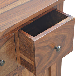 Halcyon Bathroom Storage Cabinet Sheesham Four-Drawer Cupboard