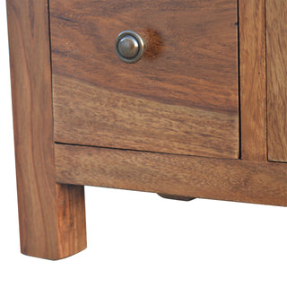 Halcyon Bathroom Storage Cabinet Sheesham Four-Drawer Cupboard