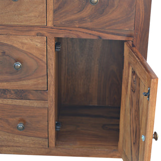 Halcyon Bathroom Storage Cabinet Sheesham Four-Drawer Cupboard