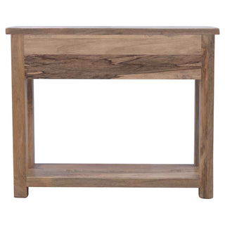 Saxon Hallway Console Table with Drawers Farmhouse Mango Wood Shell Handles