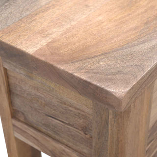 Saxon Hallway Console Table with Drawers Farmhouse Mango Wood Shell Handles