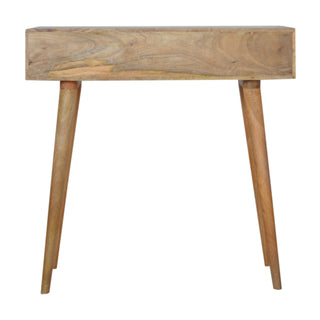 Rovi Console Table with Drawers Carved Chevron Mango Wood Oak