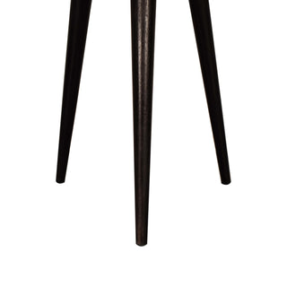 Axel Small Console Table Gold Inlay Top Tripod Legs Walnut Mango Wood