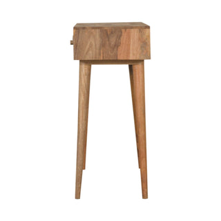 Tenzo Console Table with Drawers Gold Cement Pattern Mixed Oak Mango