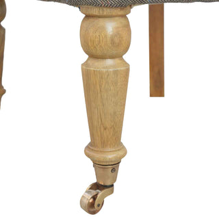 Hadley Accent Chair Multi Tweed Buttoned Tub Caster