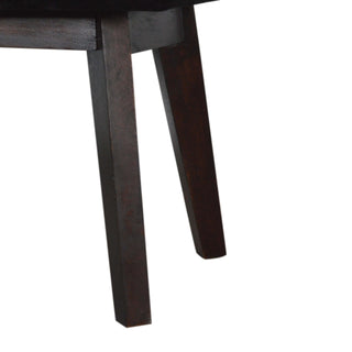 Raven Hallway Bench Black Velvet Deep Button Tufted Long Rectangular Near-Black Nordic Legs