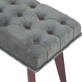 Forrest Upholstered Bench Emerald Green Velvet Deep Button Tufted Rectangular Nordic Legs