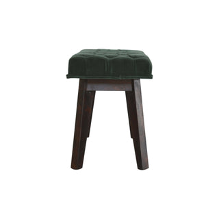 Forrest Upholstered Bench Emerald Green Velvet Deep Button Tufted Rectangular Nordic Legs