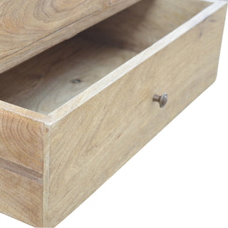 Brody Sideboard Cabinet Seven-Drawer Apothecary Grid Natural Limed Oak
