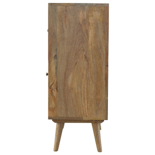 Brody Sideboard Cabinet Seven-Drawer Apothecary Grid Natural Limed Oak