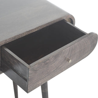 Eclipse Black Console Table with Drawers Ash Black Pill-Top Mango Wood
