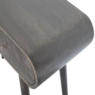 Eclipse Black Console Table with Drawers Ash Black Pill-Top Mango Wood