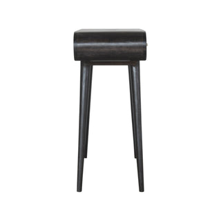 Eclipse Black Console Table with Drawers Ash Black Pill-Top Mango Wood