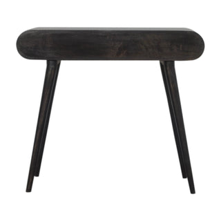 Eclipse Black Console Table with Drawers Ash Black Pill-Top Mango Wood