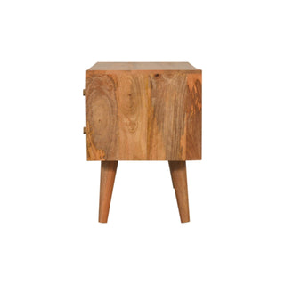 Nepal Bone Inlay Media Unit Natural Mango Wood