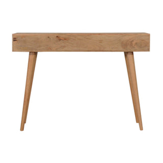 Folia Console Table with Drawers Hand-Carved Mosaic Oak Mango Wood