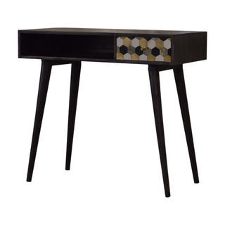 Celeste Writing Desk Mango Wood With Geometric Drawer