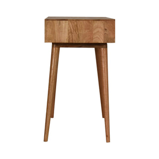 Zara Writing Desk Mango Wood Moroccan Lattice Print Drawer With Open Slot