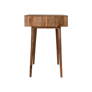 Seren Console Table with Drawers Geometric Print Tapered Legs